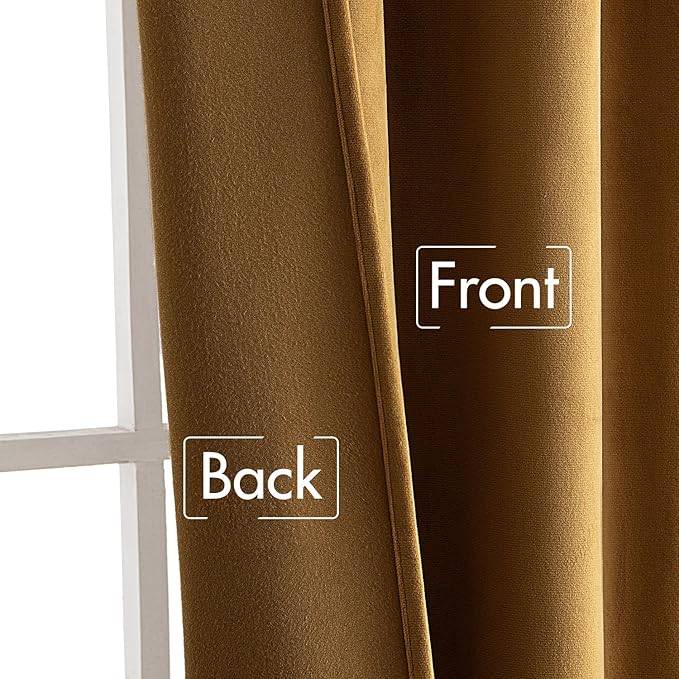 MIULEE Velvet Curtains 72 Inch Wide - Image 6
