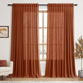 Nanspring Extra Wide Terracotta Curtains by Nanspring