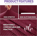 ZNSAYOTX Super Stretch Chair Slipcover, New Striped Sofa Chair Covers - Image 3