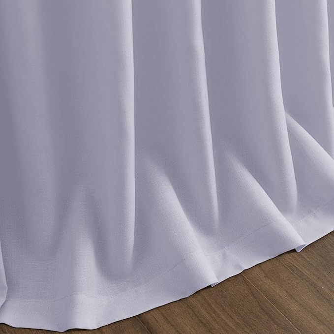 Nanspring Lavender Purple Linen Curtains 96 Inches Long - Image 9