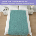 Bigacogo Chunky Knit Throw Blanket - Image 5