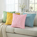 decorUhome Summer Throw Pillow Covers 12x20 Inch Set of 2, Soft Plush Faux Wool - Image 5