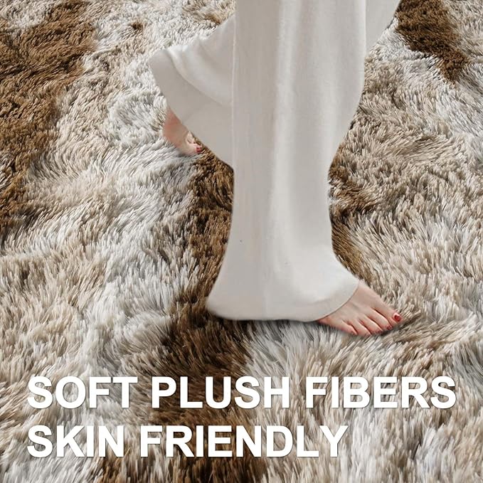 9x12 Ft Extra Large Shag Rugs for Living Room, Ultra Soft Fluffy Furry Area - Image 4