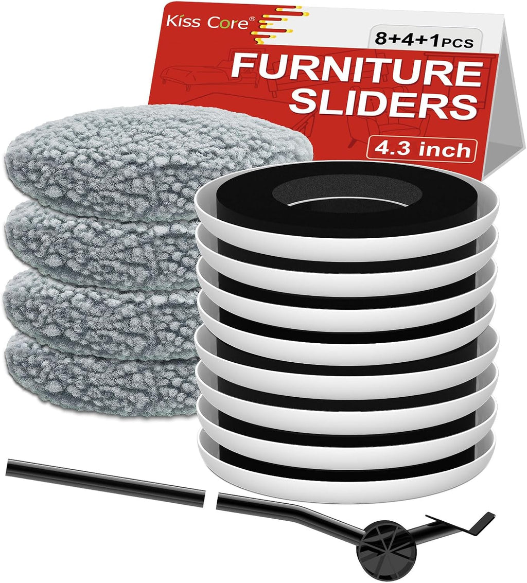 New Upgrade Furniture Sliders - Multi-Surface 3-in-1 Movers Sliders