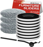 New Upgrade Furniture Sliders - Multi-Surface 3-in-1 Movers Sliders