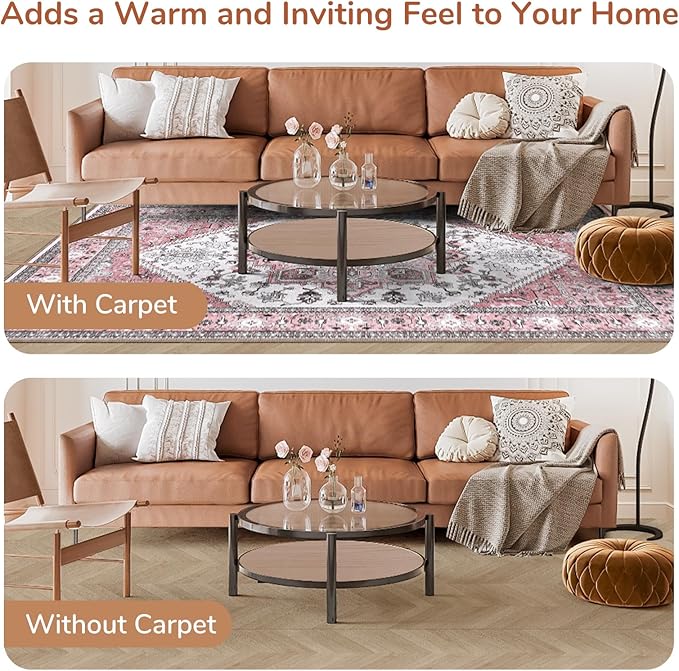 OPPODREAM Soft Area Rugs 4x6, Low-Pile Washable Rugs 4x6 - Image 8