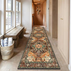 Yamaziot Washable Runner Rug, 3x10 Non-Slip Boho Vintage Hallway Rug - Image 7