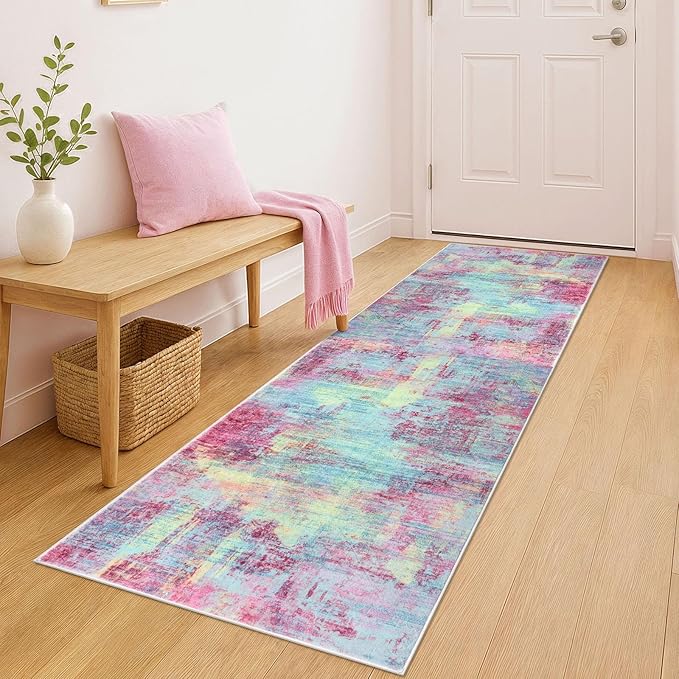 IOHOUZE Abstract Runner Rug 2x6 Ft Washable Runners by iOhouze