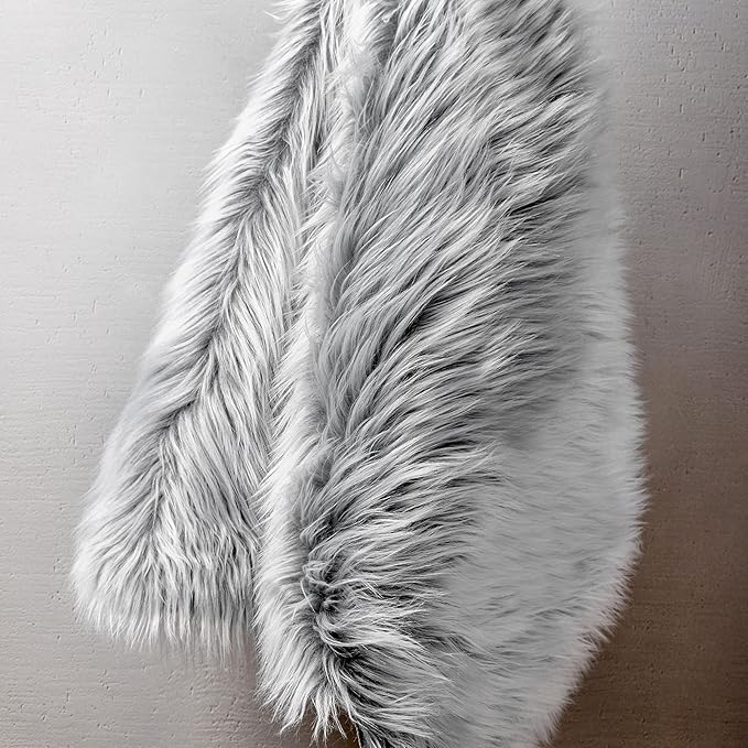 Ashler faux fur rug, Fluffy Shaggy Area Rug Ultra Soft 2.2 x 6 Feet Rectangle - Image 4