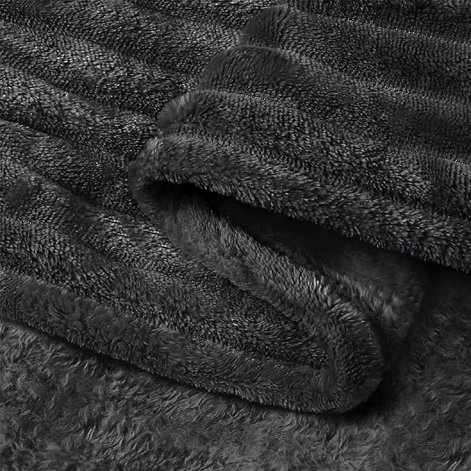 BEDELITE Fleece Blanket Queen Size – 3D Ribbed Jacquard Soft and Warm - Image 5