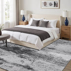 Toneed Abstract Area Rug Modern Washable Rug Soft Non Slip Rug Low Pile - Image 4