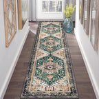 Yamaziot Washable Runner Rug, 2x8 Non-Slip Boho Vintage Hallway Rug Runner by Yamaziot