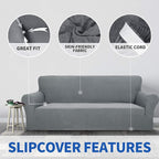ZNSAYOTX 1 Piece Jacquard Couch Covers - Image 3
