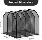 Desk File Organizer, Adjustable 5 Sections Upright Desktop File Sorter