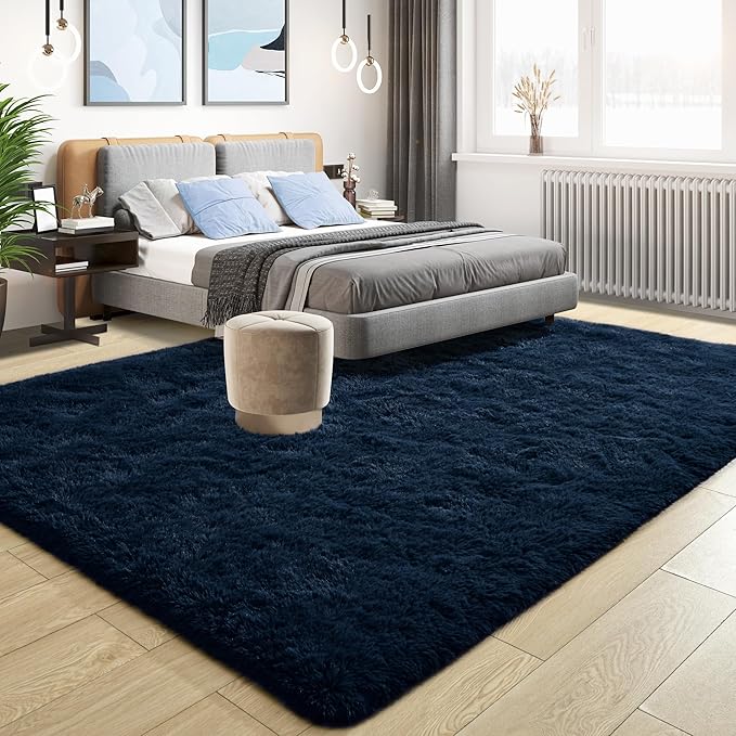 Tepook Soft Fluffy Rugs for Bedroom, 4x6 Area Rug for Living Room, Modern - Image 2