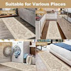 Yamaziot Washable Runner Rug, 2x6 Non-Slip Boho Vintage Hallway Rug Runner - Image 6