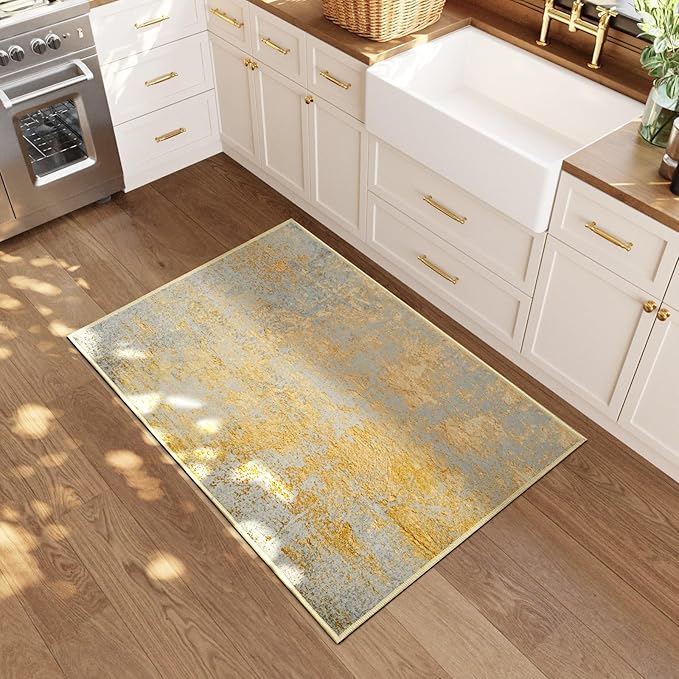 Entrance Rugs Indoor 2x3 Orange, Kitchen Floor, Front Door Indoor Door Mat - Image 2