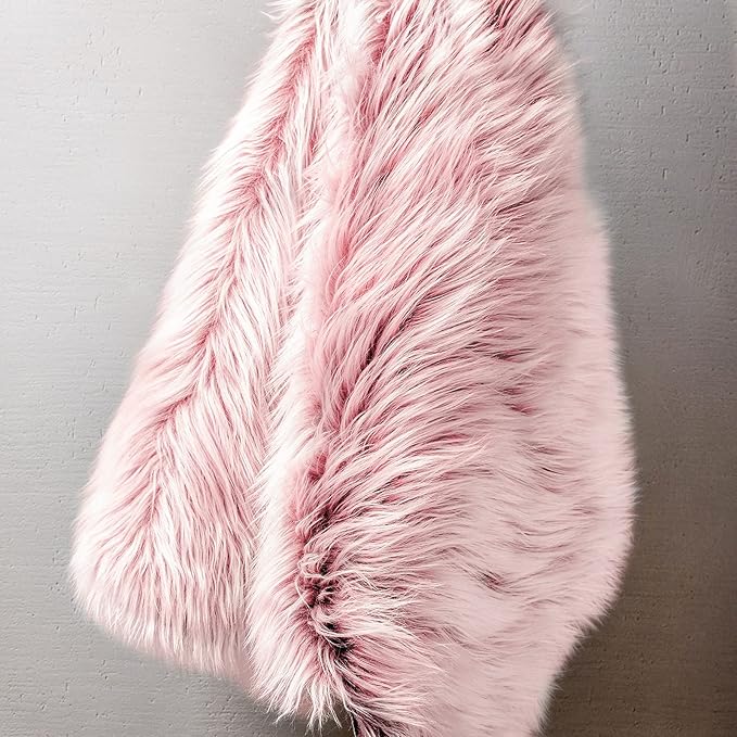 Ashler faux fur rug, Fluffy Shaggy Area Rug Ultra Soft 4 x 6 Feet Rectangle Fur - Image 5