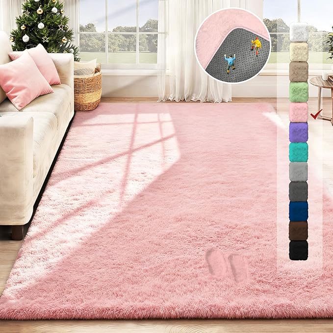 5x7 Area Rug for Living Room: Fluffy Shag Soft Washable Rugs Fuzzy Plush Indoor - Image 2