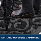 Smiry Welcome Door Mat Outside Entrance, Heavy Duty Trap Dirt and Moisture Easy - Image 3