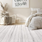 Nakagishi Area Rug Living Room Rugs: 5x7 Washable Boho Large Neutral Farmhouse - Image 6