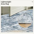 Runner Rug 2'x10' Abstract Washable Non-Slip Runner Rugs - Image 7