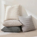 Fancy Homi Set of 4 Grey and White Boho Decorative Throw Pillow Covers 26x26 - Image 3