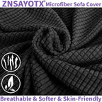 ZNSAYOTX Stretch Oversized Couch Cover Universal Sofa Covers - Image 8