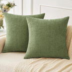 MIULEE Pack of 2 Couch Throw Pillow Covers 18x18 Inch Spring Soft Sage Green by MIULEE