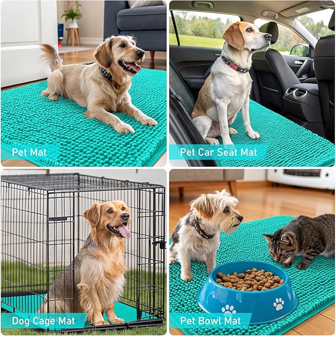 OLANLY Dog Door Mat for Muddy Paws 30x20, Absorbs Moisture and Dirt, Absorbent - Image 7