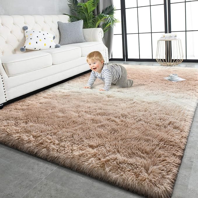 TWINNIS Super Soft Shaggy Rugs Fluffy Carpets, 6x9 Feet, Indoor Modern Plush by TWINNIS