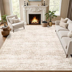 Area Rugs 9x12 Living Room Rug: Washable Rug Soft Vintage Boho Carpet Indoor by EXPEDIX