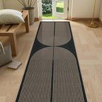 Lahome Enfys Modern Rainbow Kitchen Runner Rug, 2x8 Easy Jute Rug Runners by Lahome