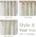 jinchan Linen Blend Floral Curtains - Image 6