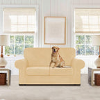 WEERRW Velvet Couch Covers for 2 Cushion Couch Sofa - Image 2