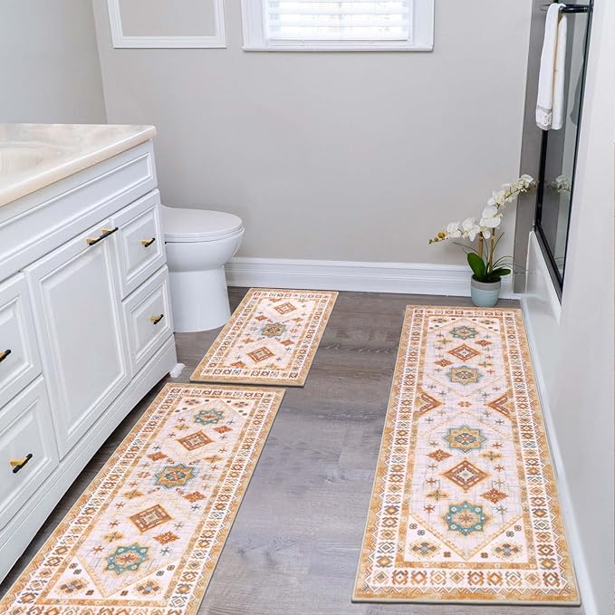 HEBE Boho Kitchen Rug Sets 3 Piece - Image 7