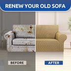 KEKUOU Stretch Loveseat Sofa Cover Slipcover, Couch Covers - Image 7