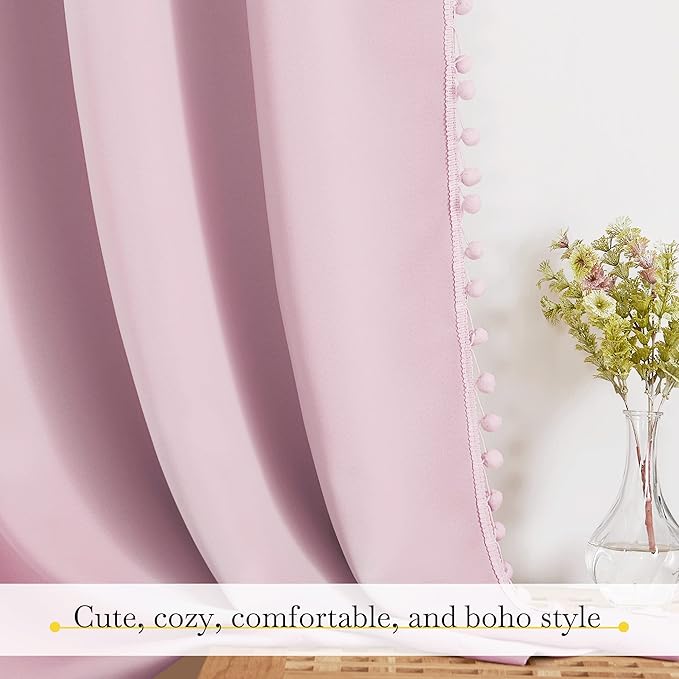 NICETOWN Pom Pom Blackout Curtains - Image 6
