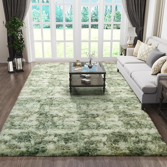 Ophanie Green and White Area Rugs - Image 3