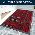 Colorxy Waterproof Doormat, Sturdy Natural Rubber Front Indoor Mat, Non Slip - Image 7