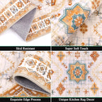 HEBE Boho Kitchen Rug Sets 3 Piece - Image 4