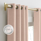 NICETOWN 100% Absolutely Blackout Linen Curtains - Image 4