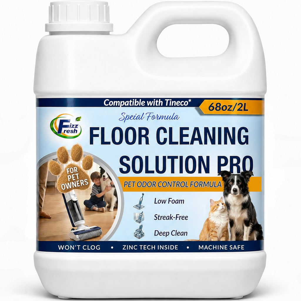 Floor Cleaning Solution Refill Compatible with Tineco, 68 fl oz Unscented, Pet Urine Odor, Robot Vacuum Mop, Cordless Wet/Dry Vacuum Mop, iFLOOR Series, FLOOR ONE S3/S5/S6/S7/S9