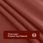 Romanstile Waterproof Vinyl Tablecloth Rectangle, 60 x 102 Inch, Burgundy