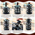 CEHNCEH K Cup Holder, Coffee Pods Holder with 40 K-Cup Pods New Model Black
