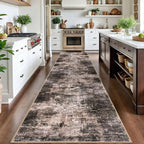 IOHOUZE Abstract Runner Rug 3x14 Ft Washable Runners - Image 2
