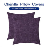 CaliTime Throw Pillow Covers Decorative 16 X 16 Inches Pack of 2 Cozy Chenille - Image 6