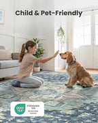 AMADA HOMEFURNISHING 2x4 Washable Area Rug, Low-Profile Entryway Rug - Image 4