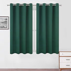 LEMOMO Blackout Curtains 52 x 45 inch/Green Curtains Set of 2 Panels/Thermal by Lemomo