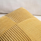 Fancy Homi 2 Packs Mustard Yellow Decorative Throw Pillow Covers 18x18 Inch - Image 3